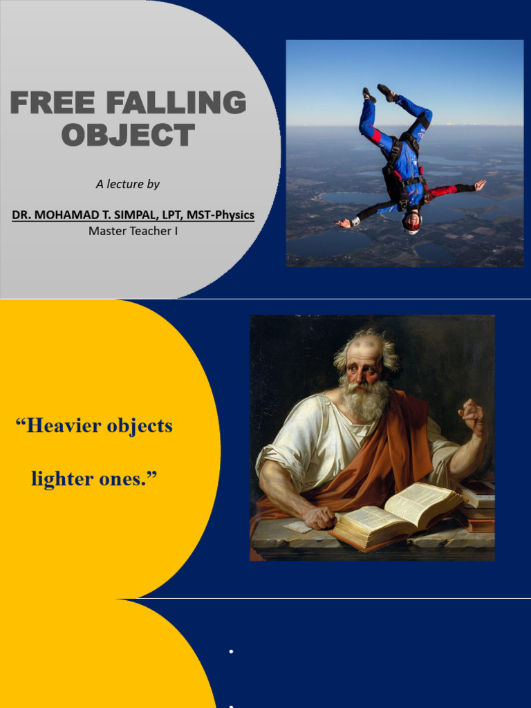 Understanding Free Falling Objects | PDF | Acceleration | Physical ...