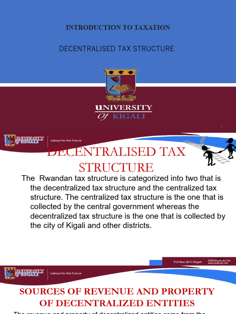 Rwandan Decentralized Tax Structure Overview | PDF | Taxes | Property Tax