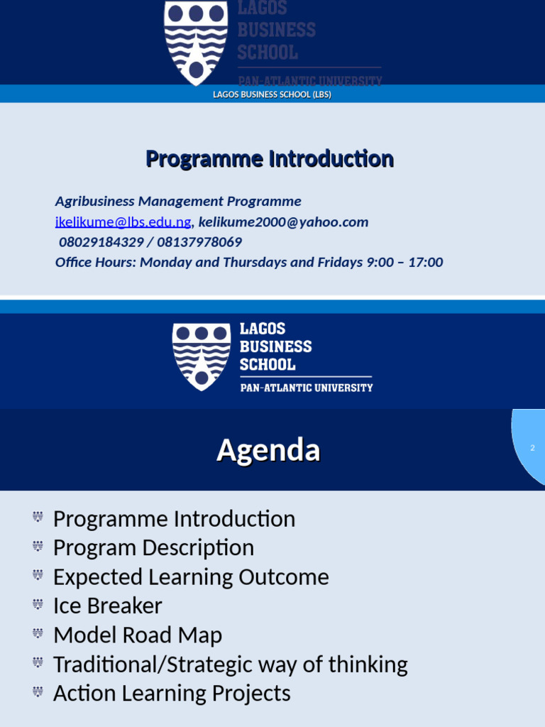 Agribusiness MDP Program Introduction October 2017 Module 1 Agmp 7 | PDF