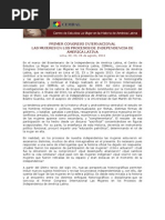 Convocatoria Primer Congreso Internacional Mujeres Independencia América Latina