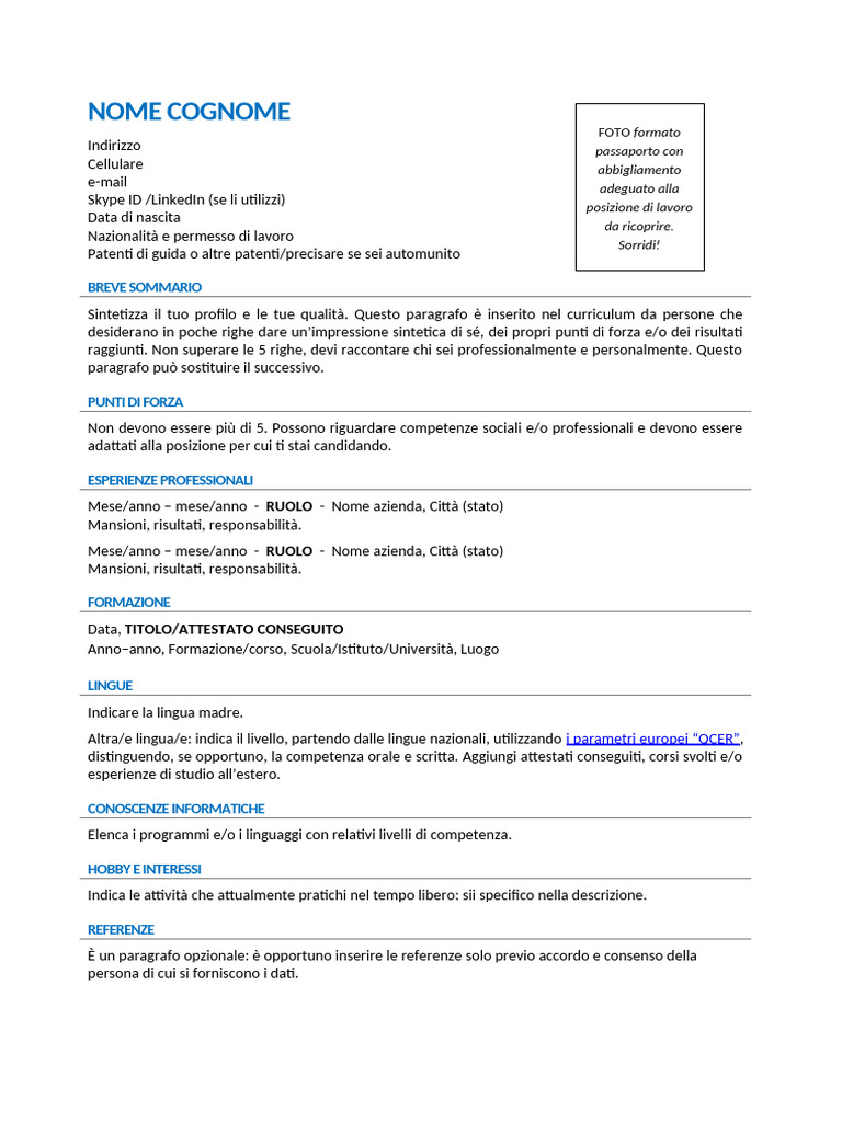 Mod CV 1 | PDF