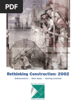 Rethinking Construction - 2002