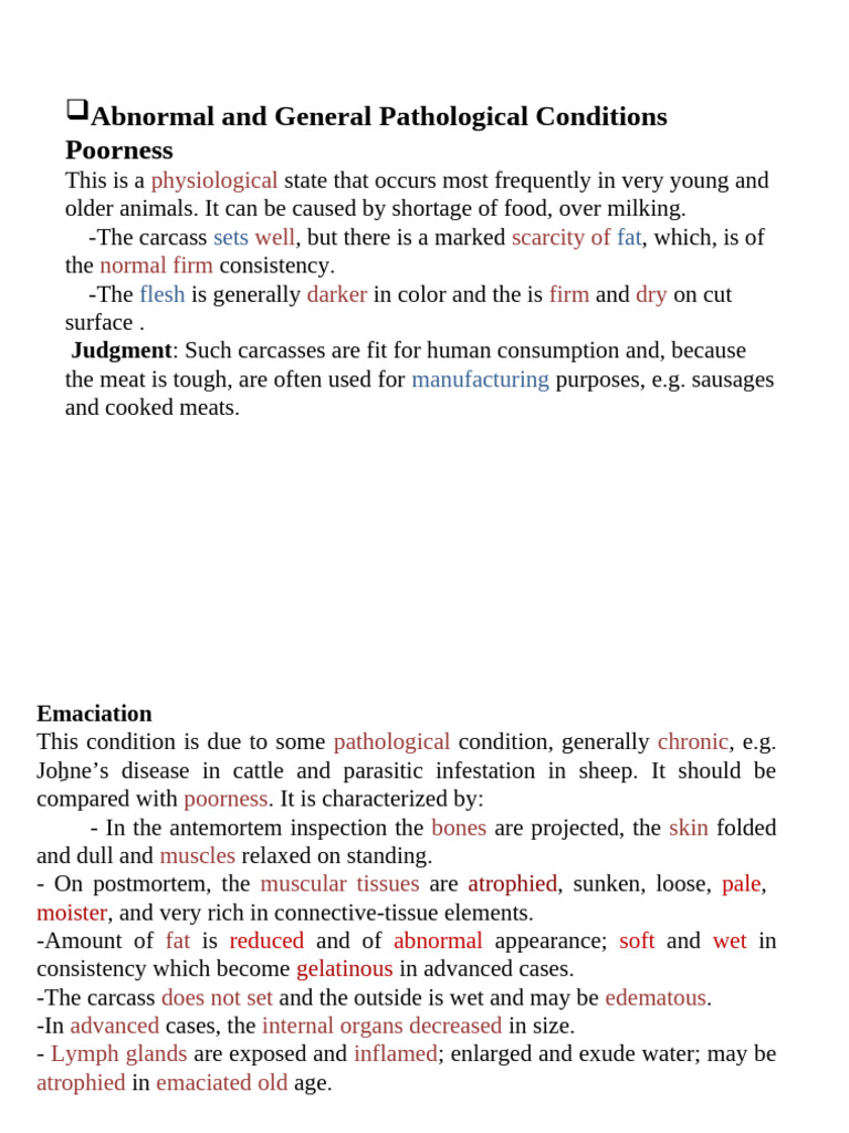 Abnormal and General Pathological Condition1 | PDF | Liver | Medical ...