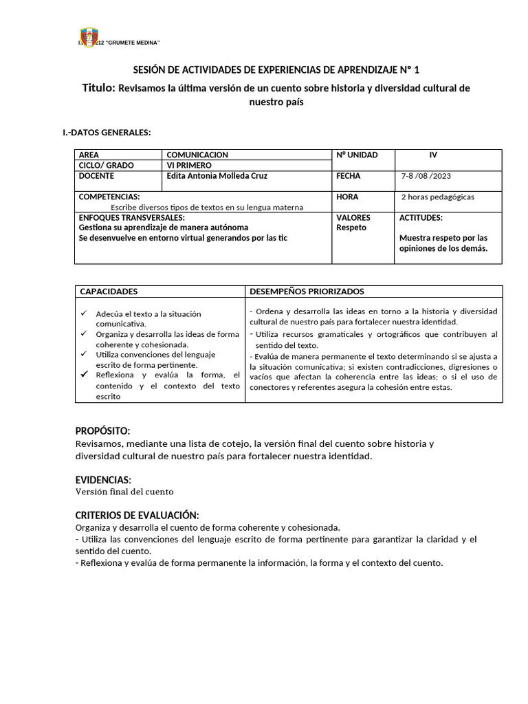 Actividades 1,2,3 IV Unidad | PDF | Aprendizaje | Cognición