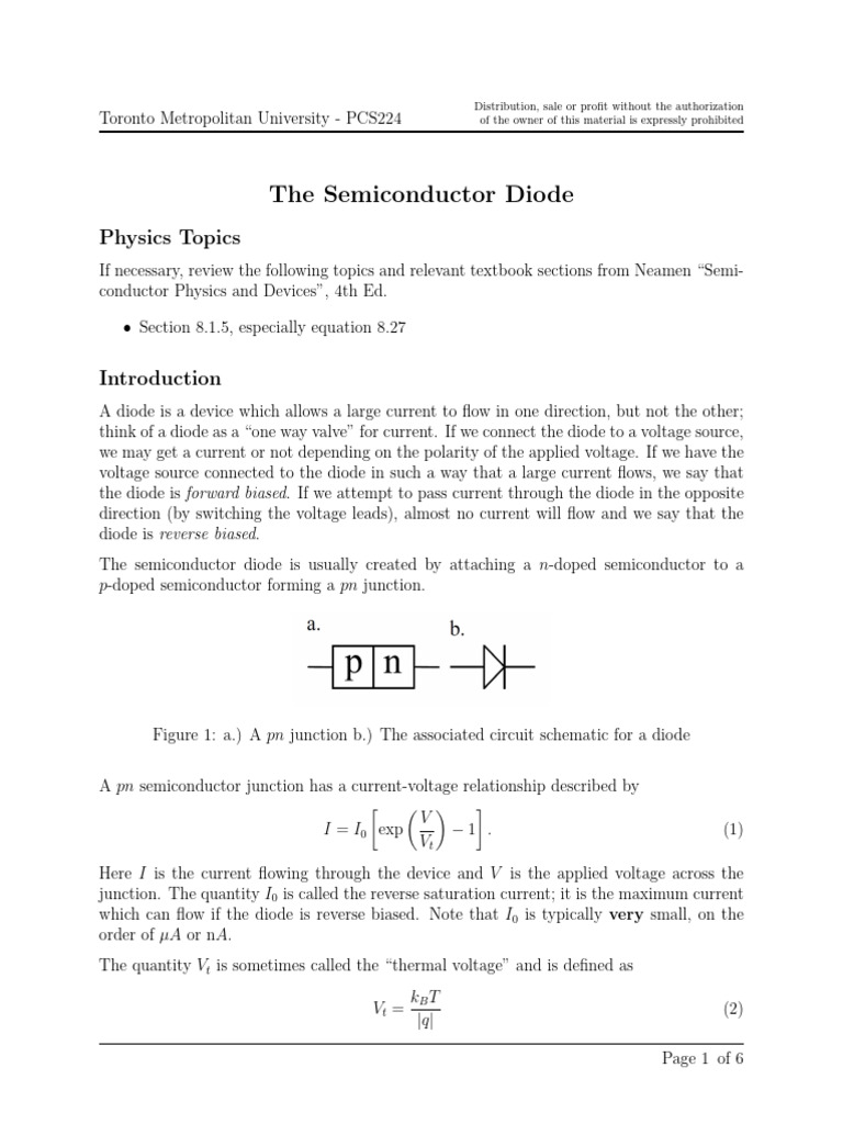 Lab 3 - Semiconductor Diode | PDF | Bipolar Junction Transistor | Diode
