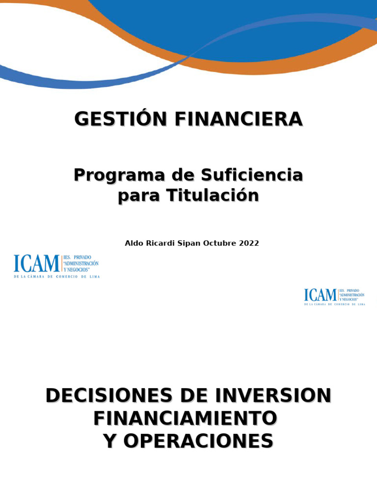 Decisiones Financieras y Ciclo de Efectivo | PDF | Inversiones | Comercio