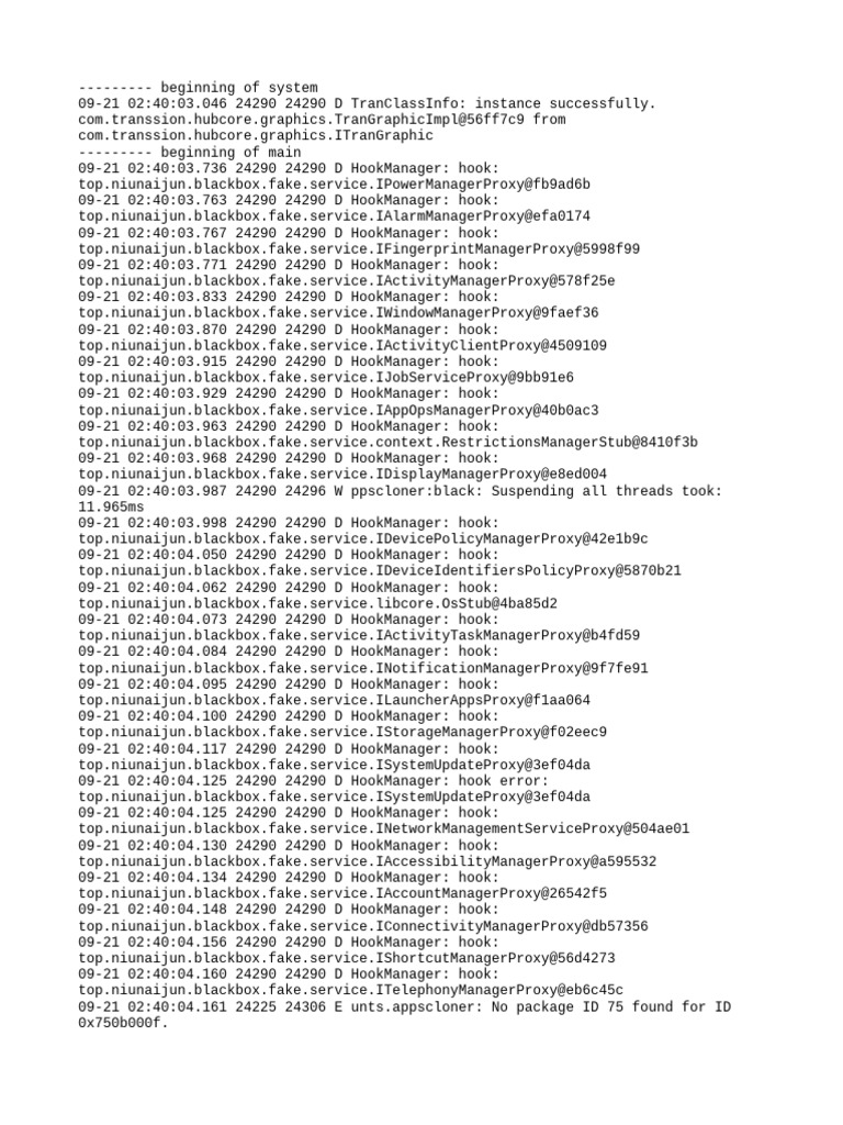 Android App Hooking Log Analysis | PDF | Android (Operating System ...