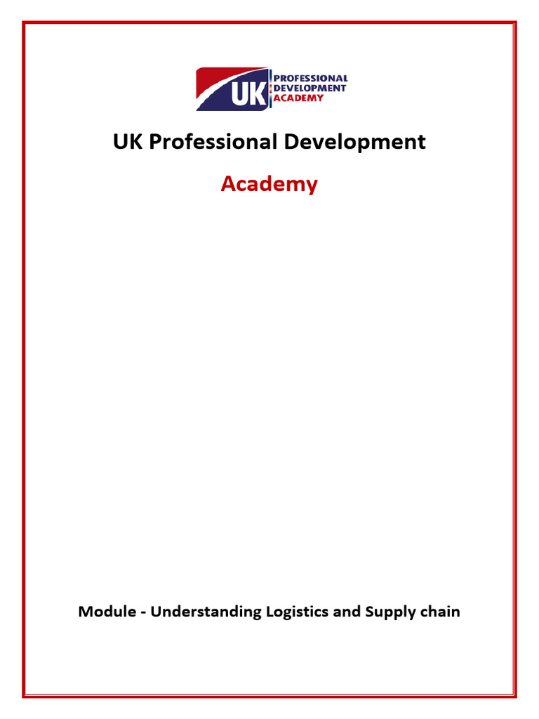 Understanding Logistics & Supply Chain | PDF | Inventory | Supply Chain