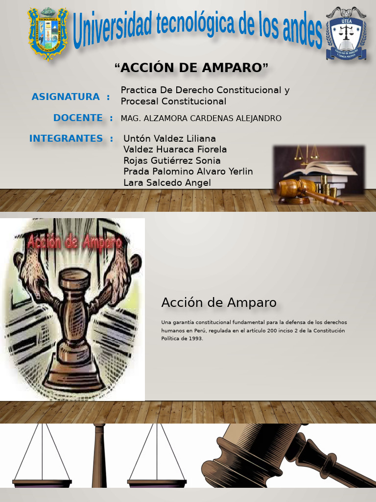 Acción de Amparo en Derecho Peruano | PDF | Justicia | Crimen y violencia
