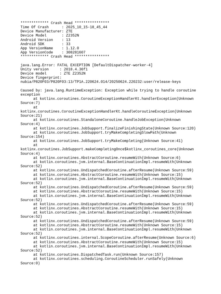 ZTE Z2352N Crash Report Analysis | PDF | Smartphone | Embedded Linux ...