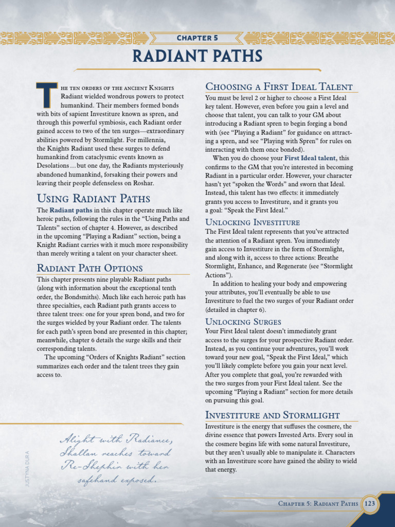 Radiant Paths: Knight Abilities Guide | PDF