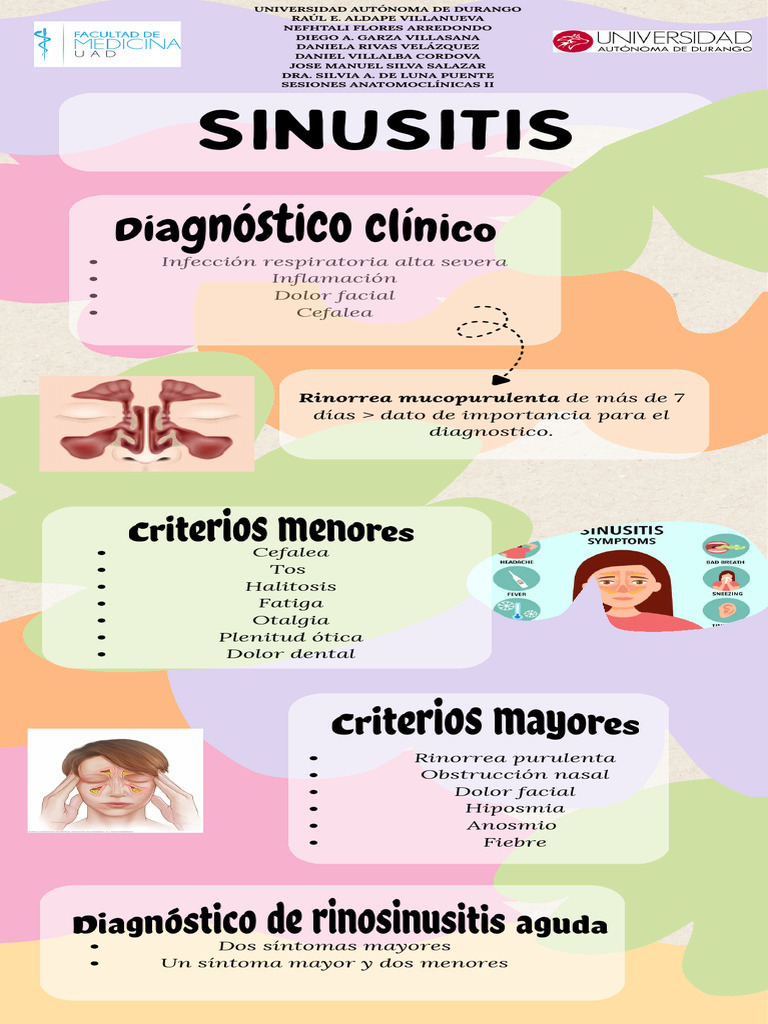 Síntomas y diagnóstico de sinusitis | PDF