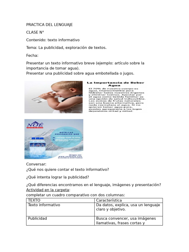 Clase de Lengua (1) | PDF