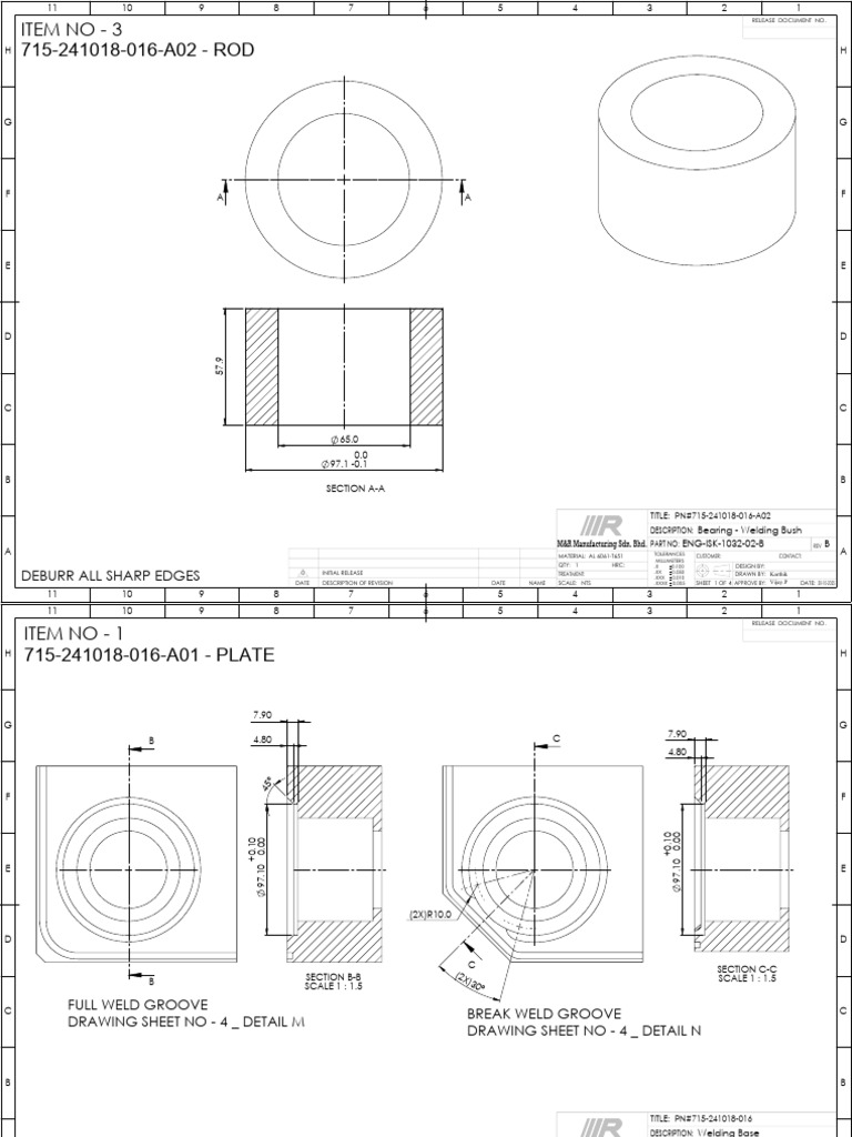 Welding and Machining Specifications | PDF | Industrial Processes ...