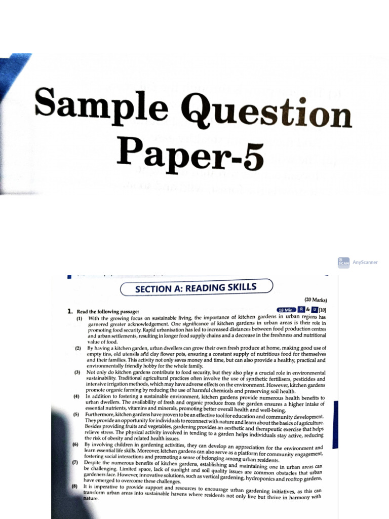 Sample Q.P-5 | PDF