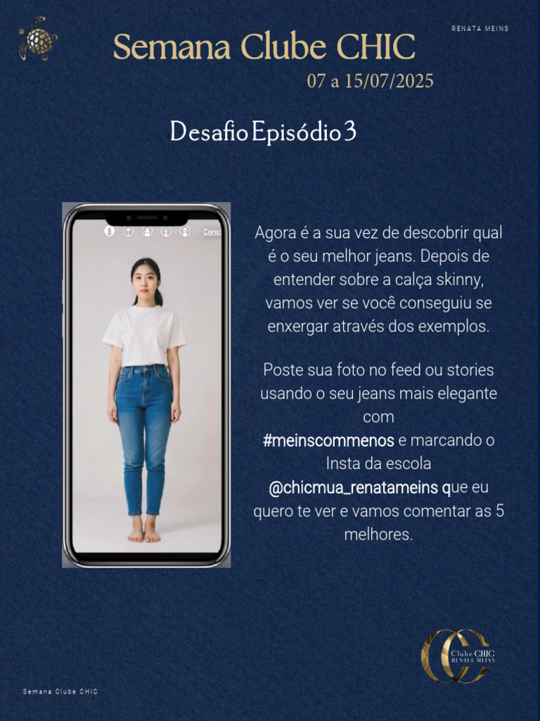 Desafio 3 Semana Clube Chic | PDF