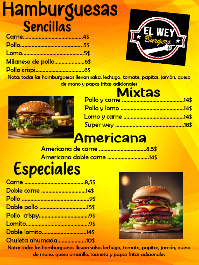 menu wey Agos1 | PDF | Cocina occidental | Cocina