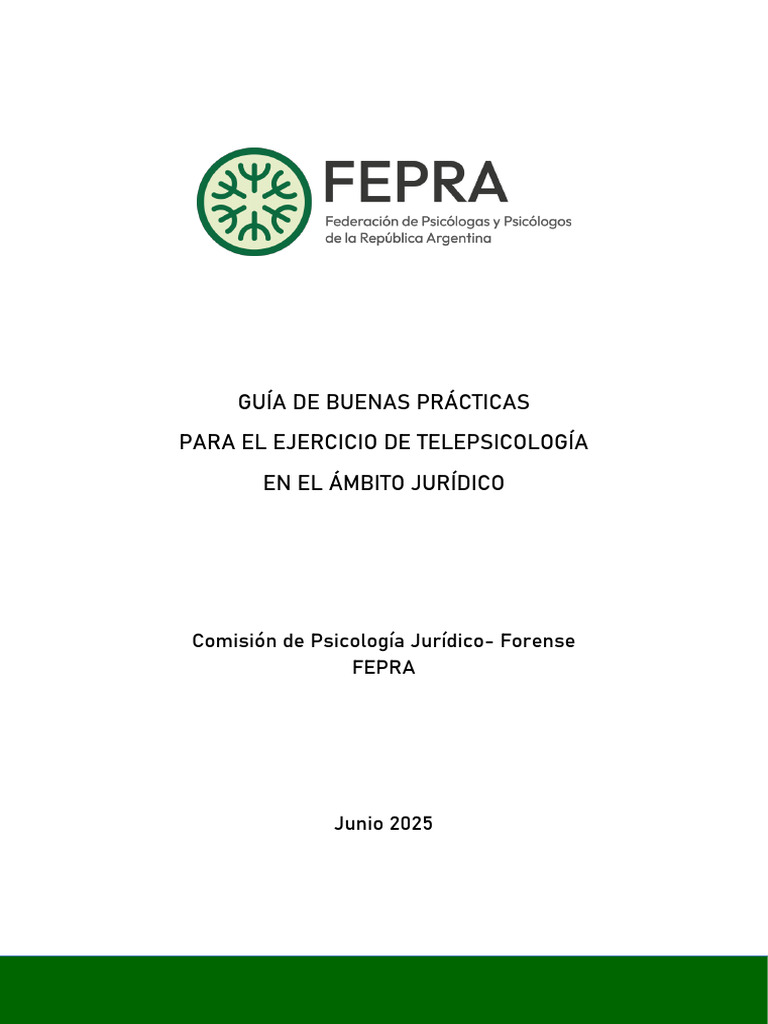 FEPRA Buenas Practicas Telepsicologia Corregido | PDF | Videotelefonía ...