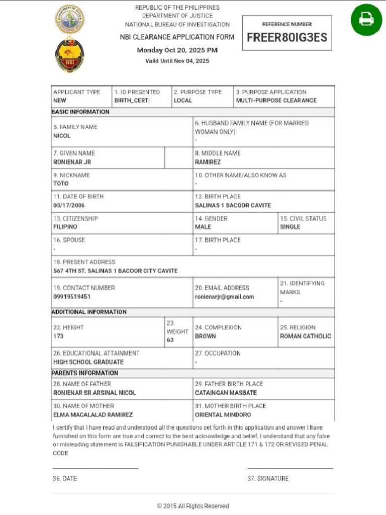 Nbi Requirements 20 Oct 25 01 21 49 | PDF | Justice | Crime & Violence