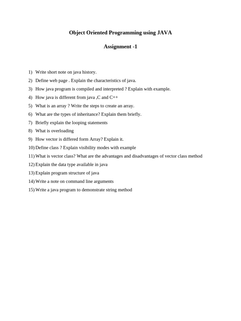 Java Programming Concepts Overview | PDF