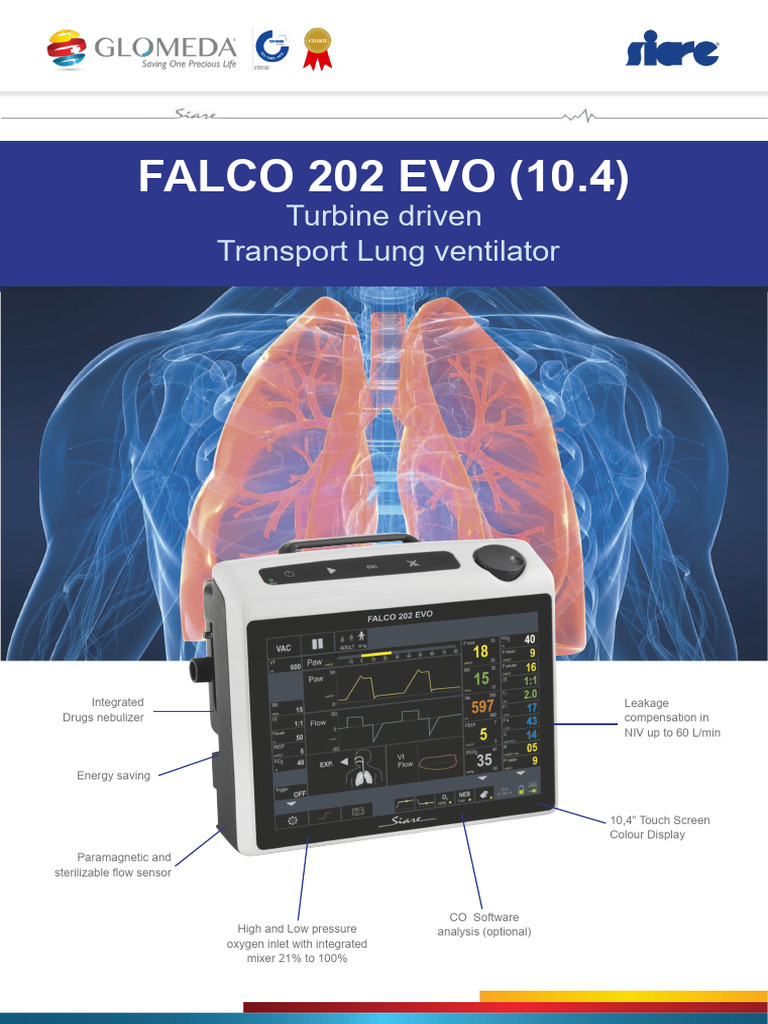 FALCO 202 EVO 10.4 Ventilator Overview | PDF | Pulmonology | Clinical ...