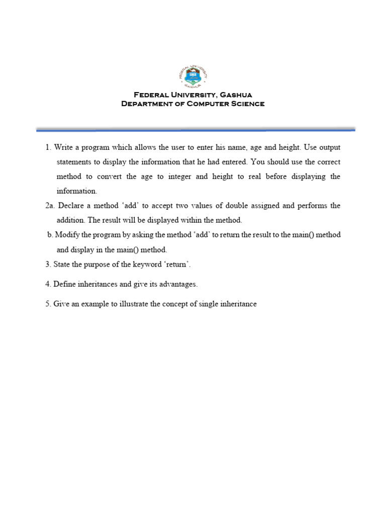 Computer Programming II Assignment Guide | PDF