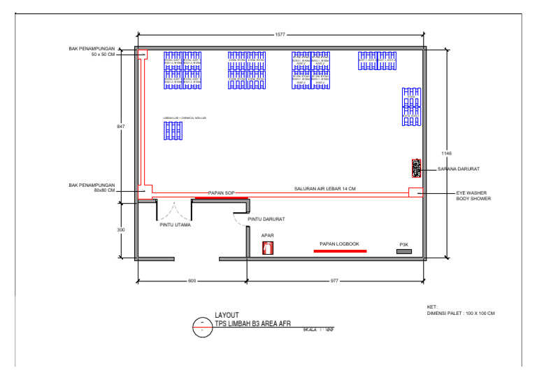 B3 Waste Management Area Layout Plan | PDF