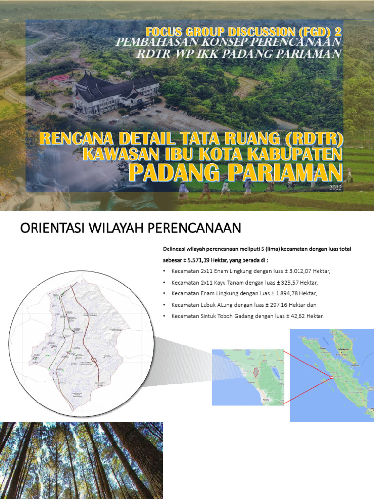 Perencanaan RDTR IKK Padang Pariaman | PDF