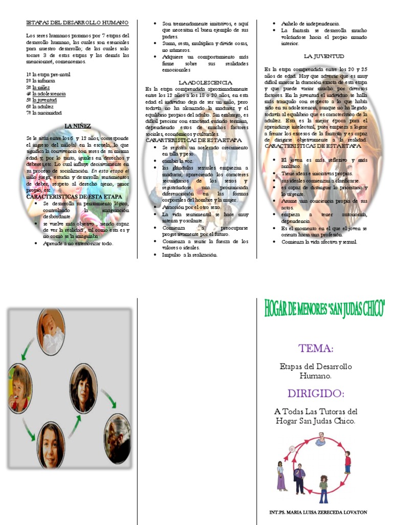 Etapas del Desarrollo Humano | PDF | Adultos | Adolescencia