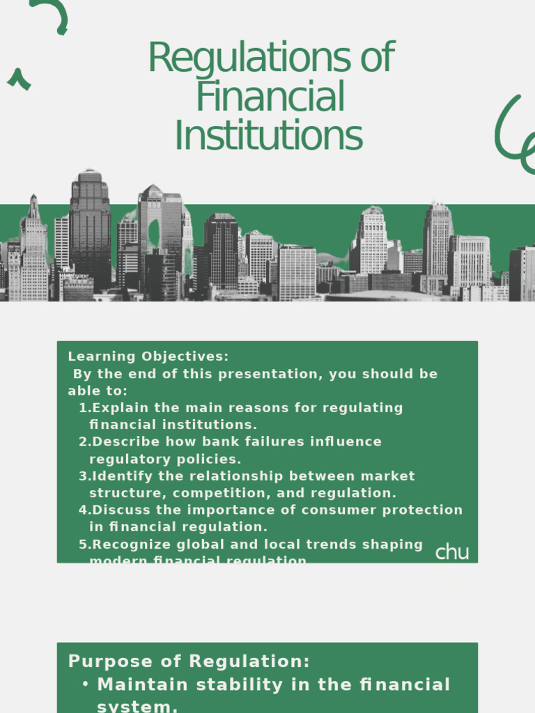 Group 6 Regulations On Financial Institutions | PDF | Banks | Bank Run