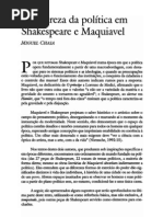 CHAIA, Miguel - Politica Shakespeare e Maquiavel