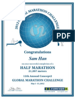 2012 05 15 Concept2 Half Marathon Challenge Certificate
