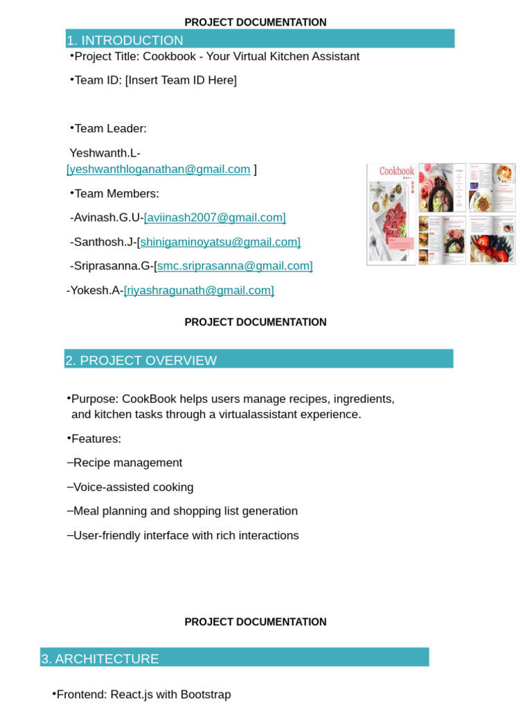 Cookbook Virtual Kitchen Assistant Guide | PDF | Mobile App | Graphical ...