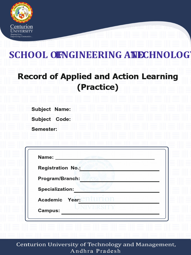 Applied Learning Record Template | PDF | Science | Educational Stages