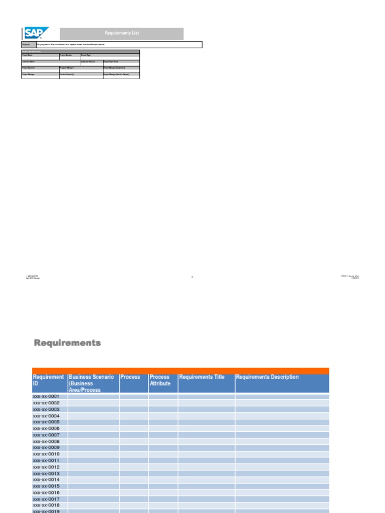 Process Requirements Overview | PDF | Business Process | Specification ...