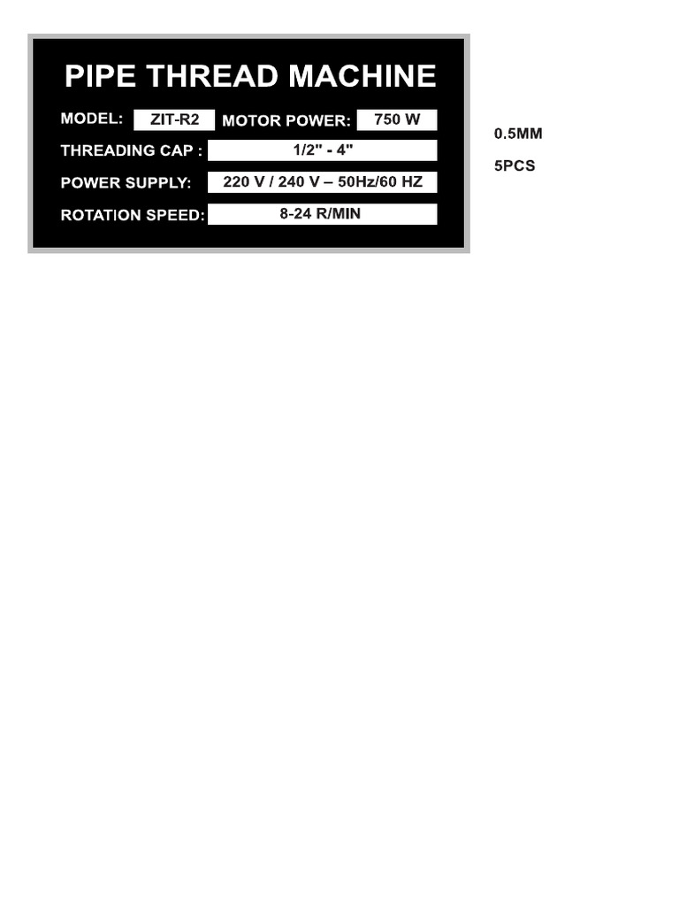 Pipe Thread | PDF