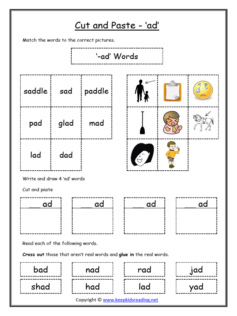 Fun Activities for Learning '-ad' Words | PDF