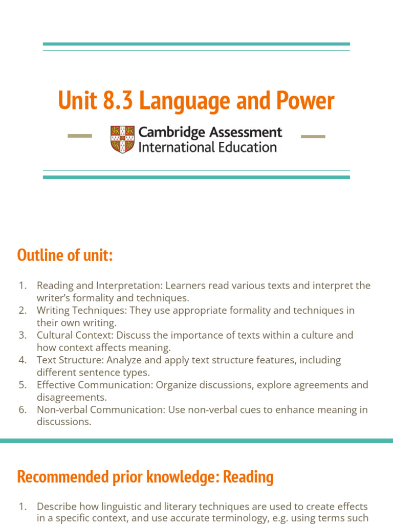 Language, Power, and Communication Skills | PDF | Poetry | Communication