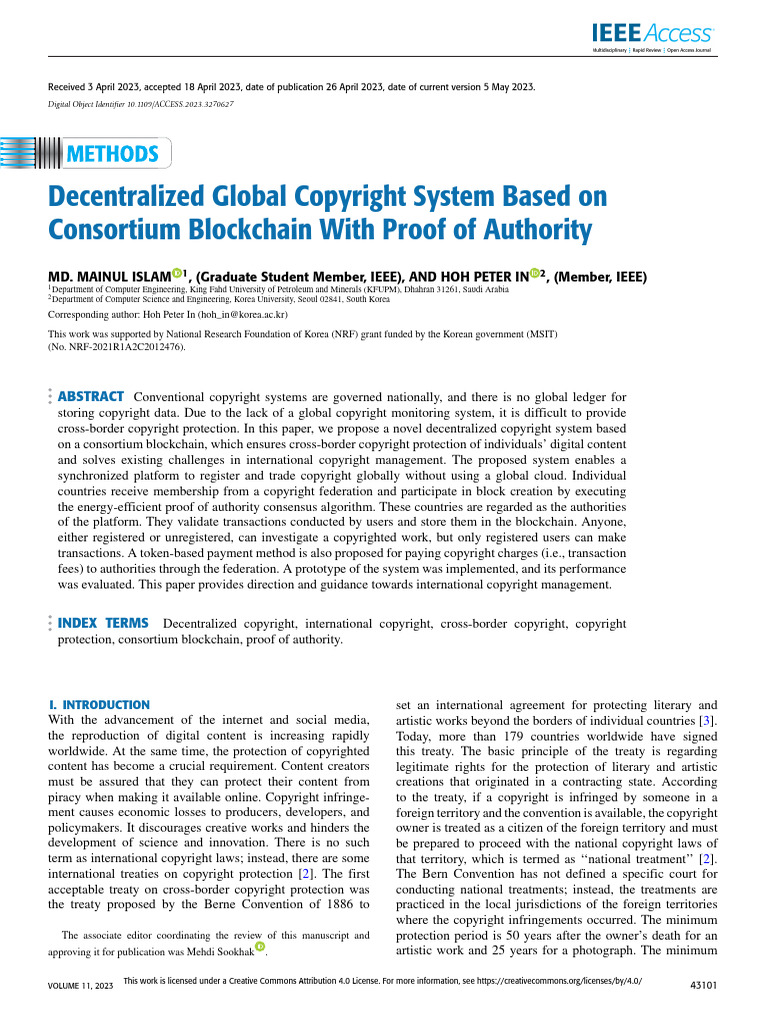 Decentralized Global Copyright System | PDF | Copyright | Encryption