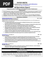 Download Ad Operations Sample Resume from Freedom Resumes by Freedom Resumes SN94215907 doc pdf