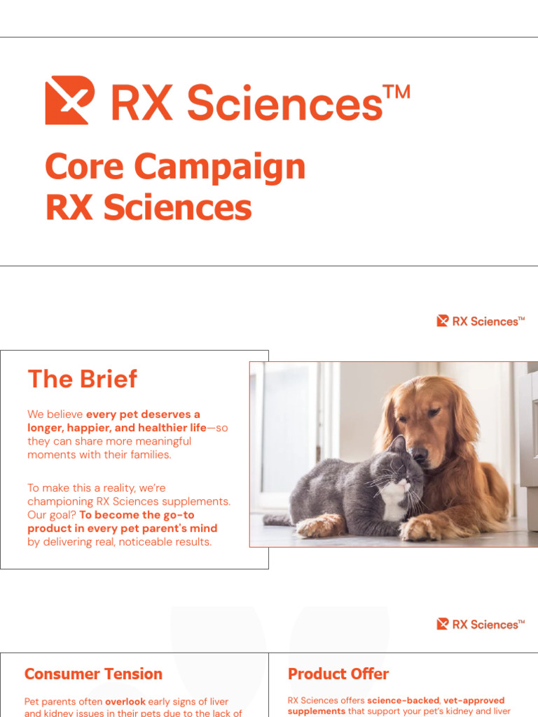 RX Sciences: Smart Pet Health Supplements | PDF | Brand | Pet
