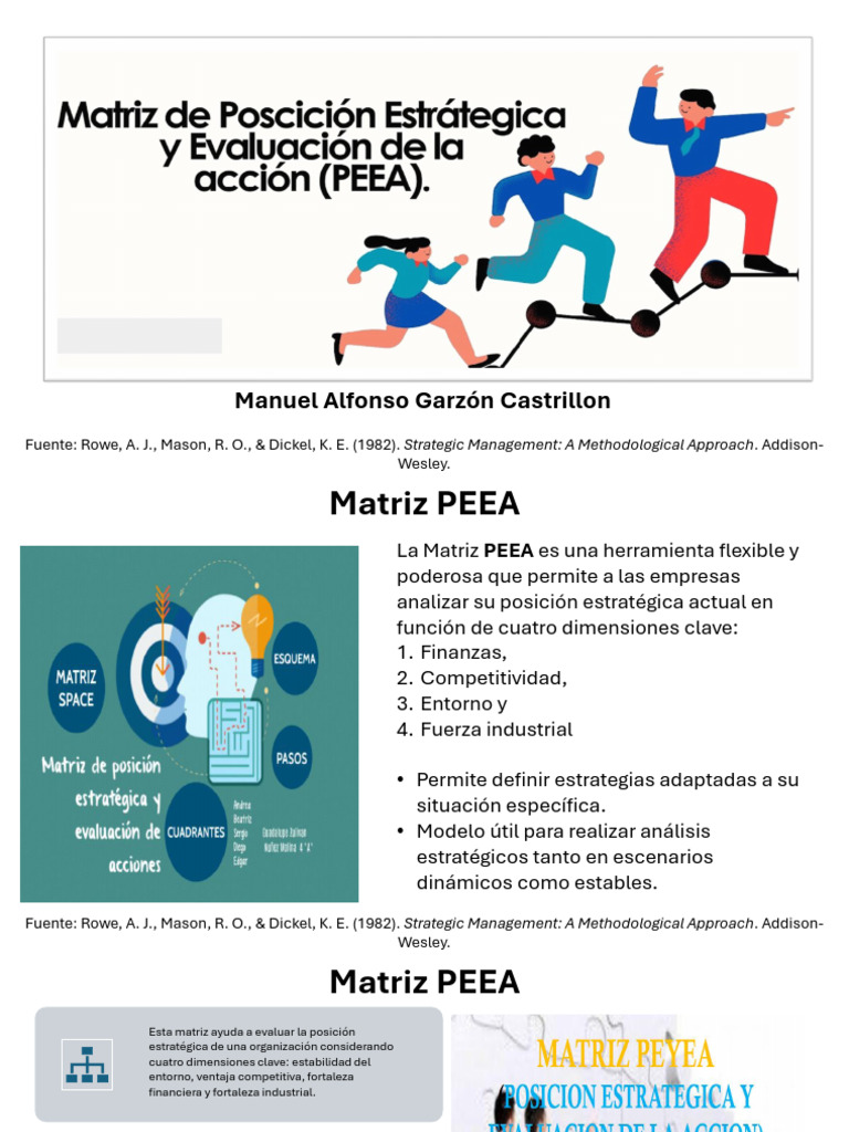 Análisis Estratégico con Matriz PEEA | PDF | Economias