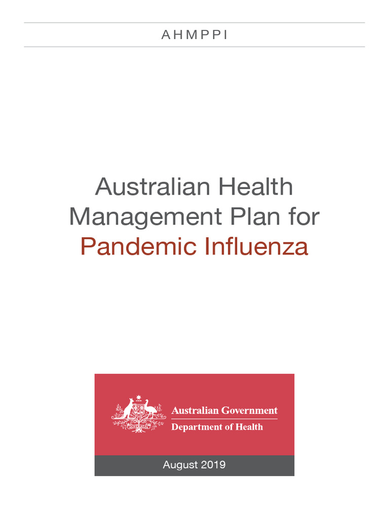 Australian Health Management Plan For Pandemic Influenza Ahmppi | PDF ...