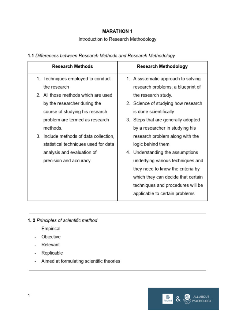 Research Methodology Essentials Guide | PDF | Methodology ...