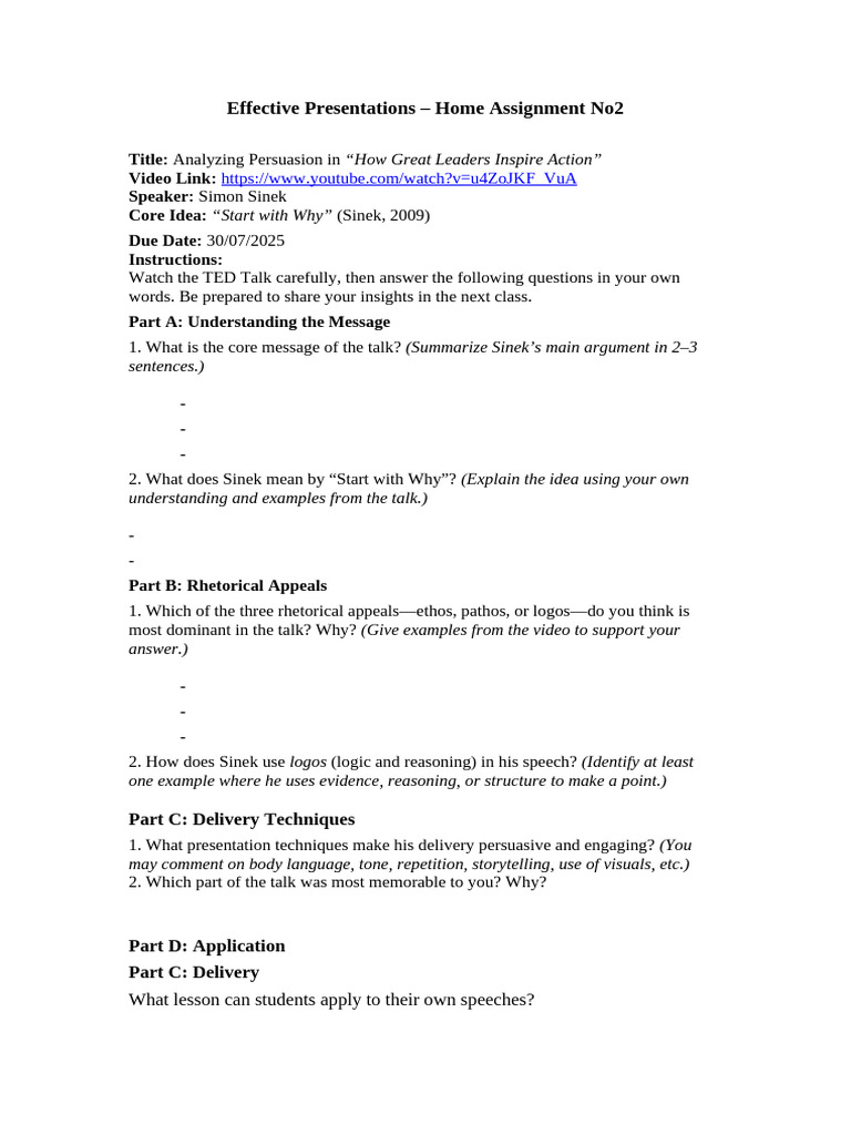 Home Assignment No2 | PDF