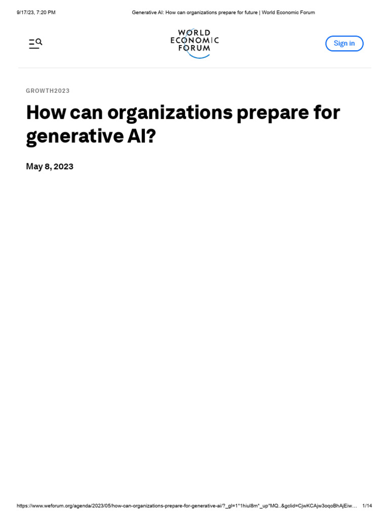 Generative AI - How Can Organizations Prepare For Future | PDF ...