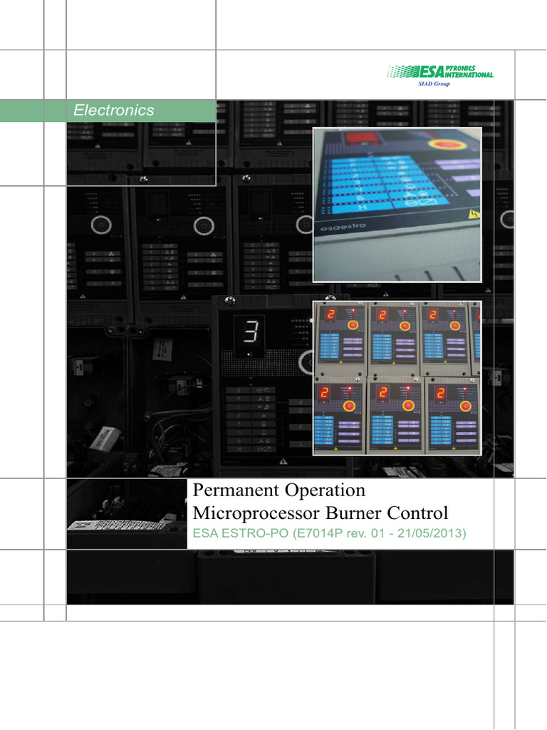 Microprocessor Burner Control ESA ESTRO | PDF | Valve | Alternating Current