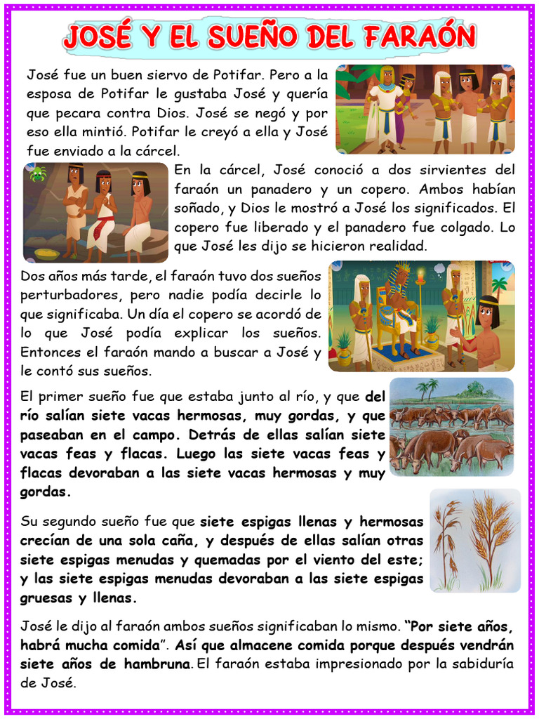 Ficha Jóse y El Faraón | PDF