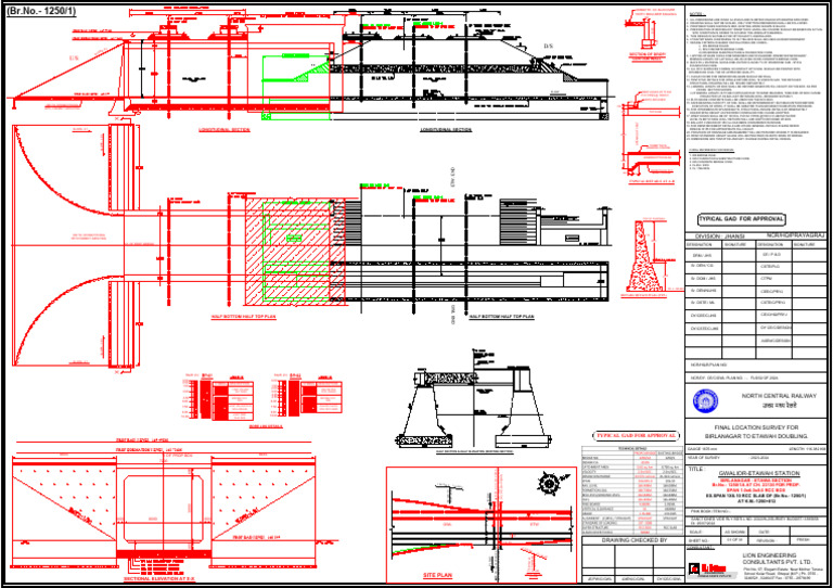 RCC Slab (Yard) 1x6.10 M at CH 1250+812-I | PDF | Concrete | Building ...
