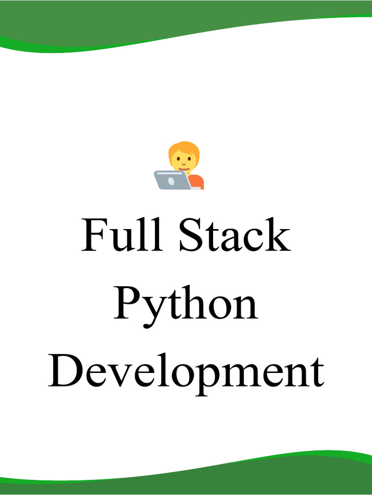 Python Full Stack Development Course | PDF | Python (Programming ...